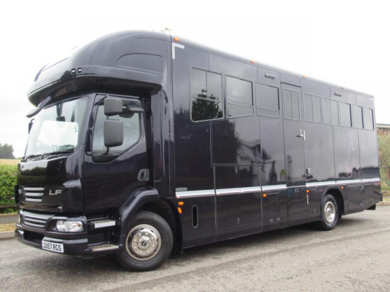 22-268-Beautiful 14 Ton 2013 DAF LF Automatic Coach built by Whittaker coach builders. Stalled for 3/4. Smart luxurious living with large slide out. Sleeping for 6. Huge specification throughout.Only 29,018 Miles from new! LIKE NEW!